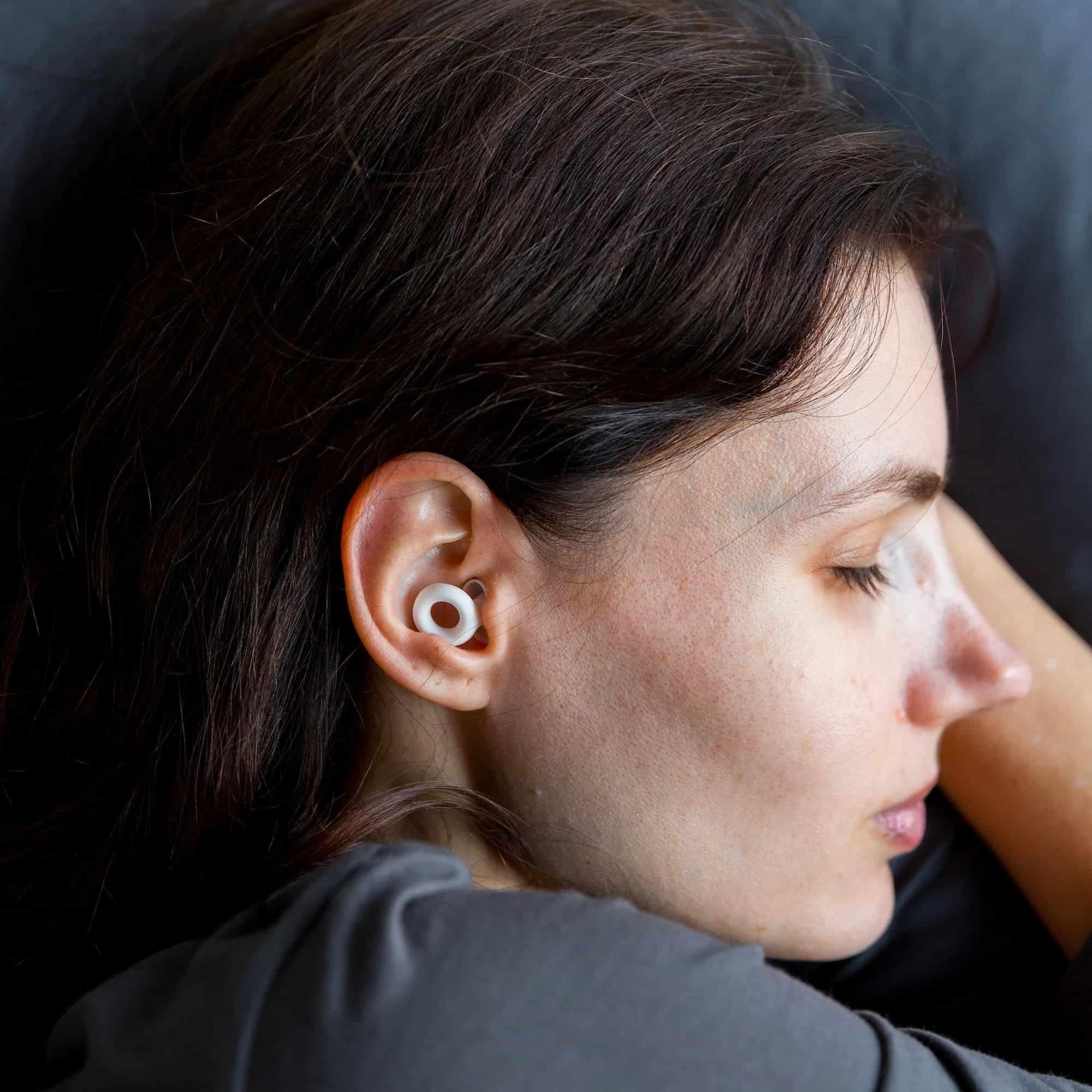 Tapones para Oídos Reutilizables e Hipoalergénicos Silicona 30 db Negro-1