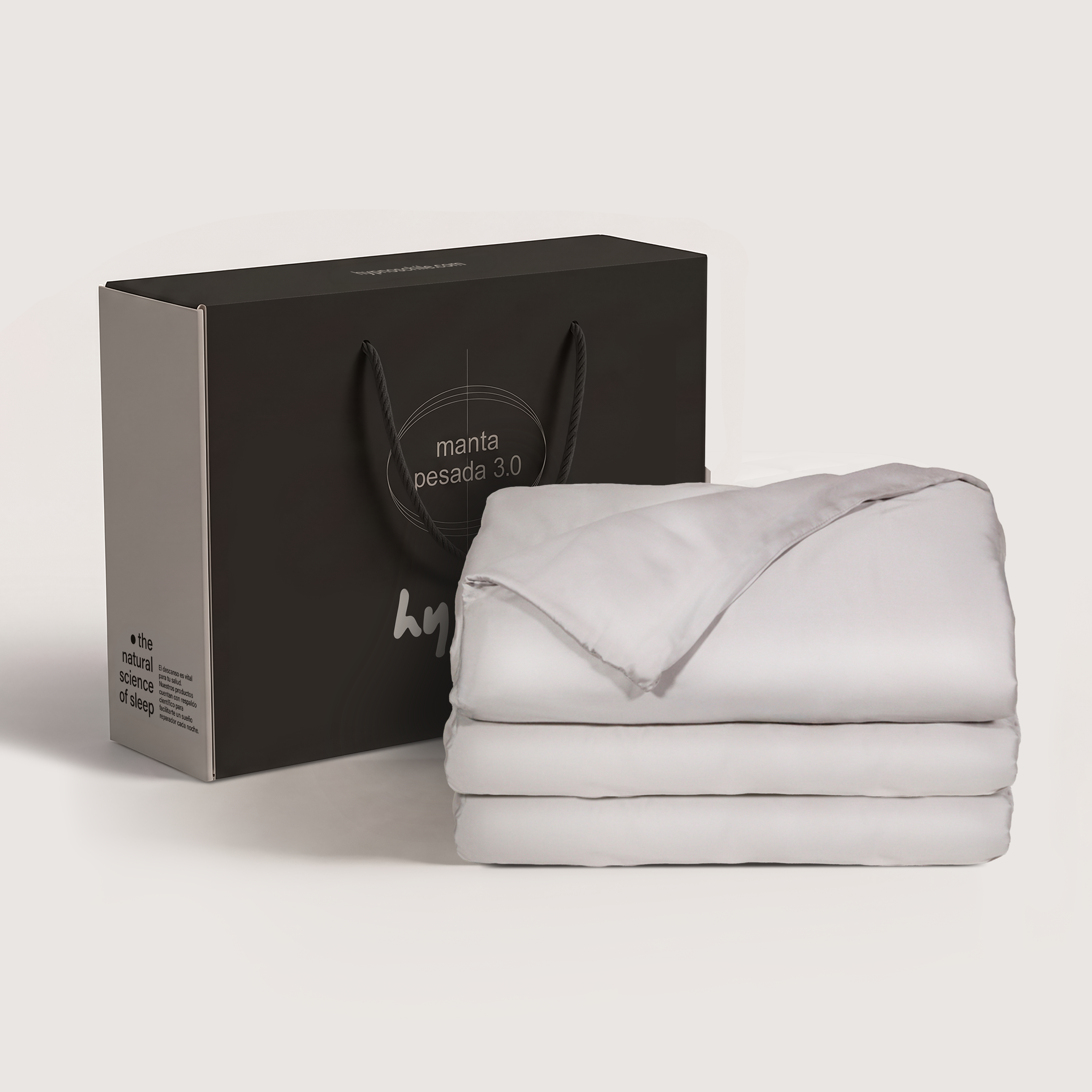 Manta Pesada 3.0 + Funda Algodón Lavado | 1,5 Plazas | 9 Kg  | Hypnos-0