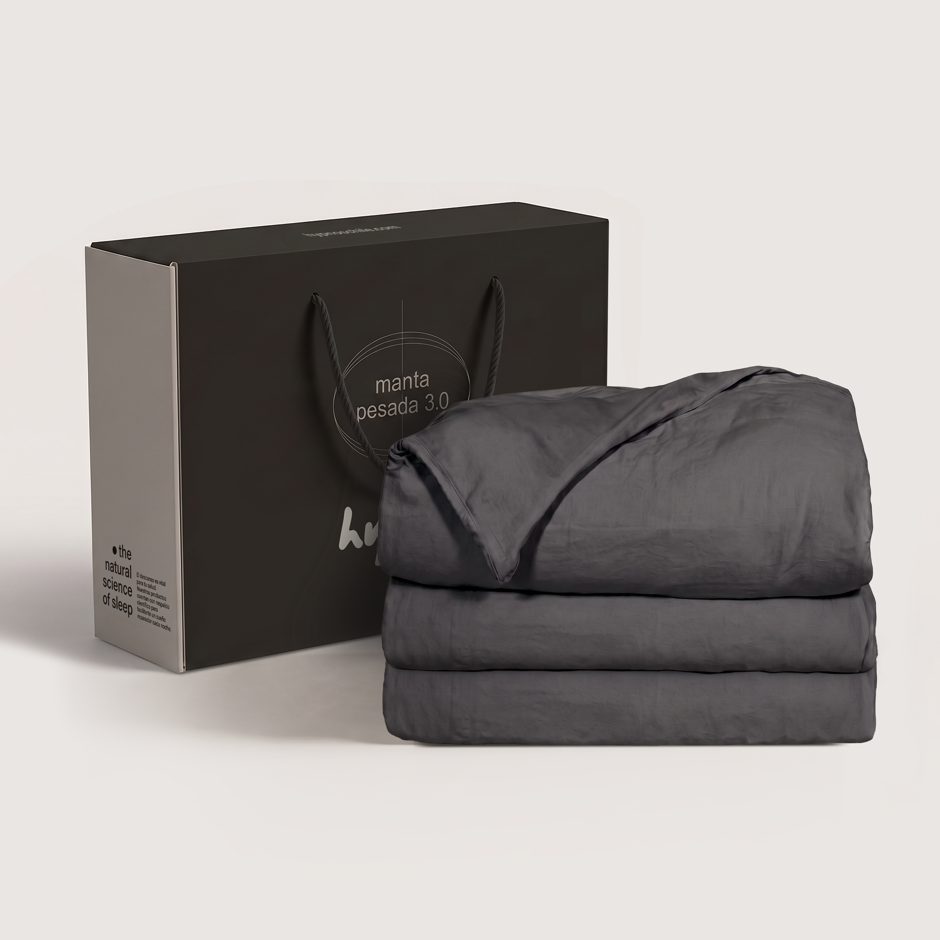 Manta Pesada 3.0 + Funda Algodón Lavado | 1,5 Plazas | 9 Kg  | Hypnos-0