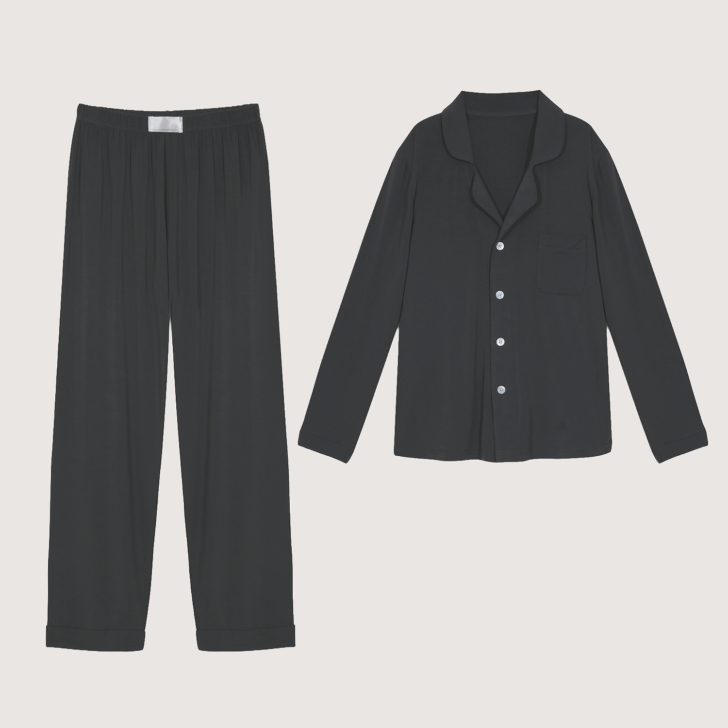 Set Pijama Largo Mujer 100% Bambú Ultrasuave-0