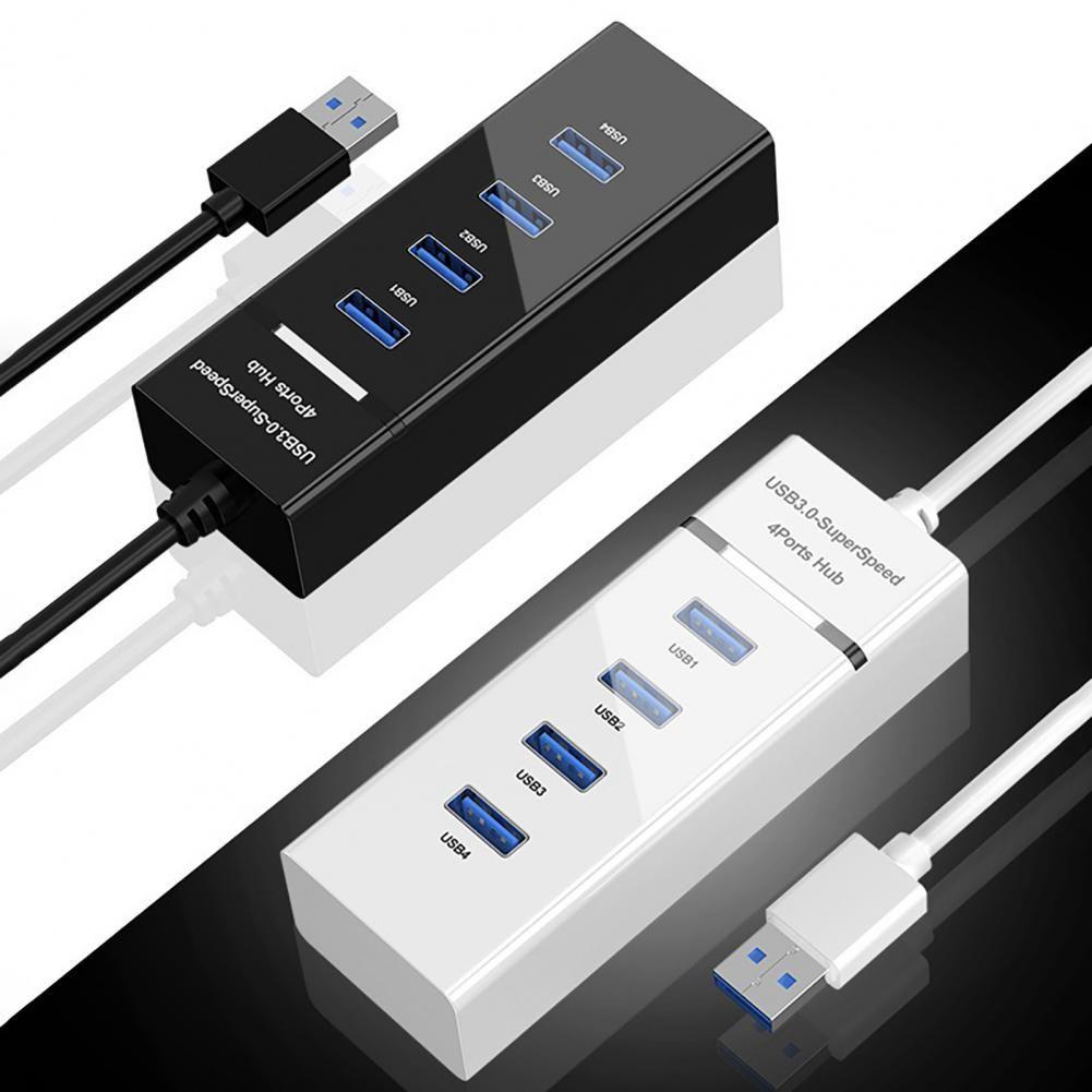 Hub 4 Puertos Multi Usb 3.0 Indicador Luz Led Adaptador-4