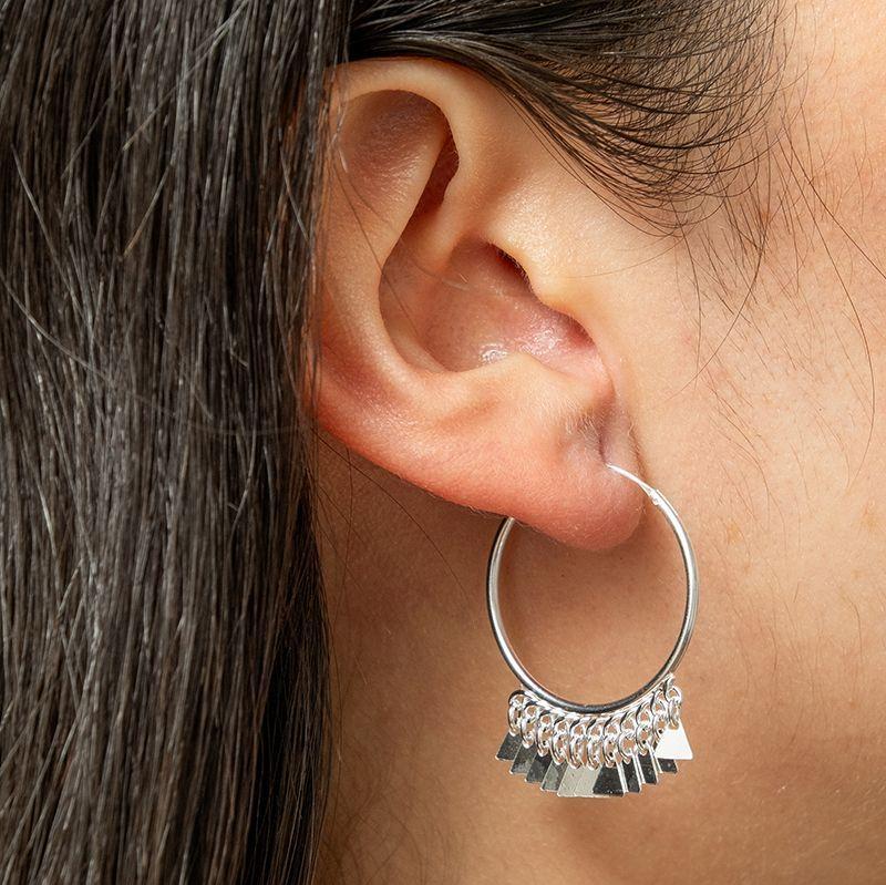 Argollas plata 925 MERONE-1