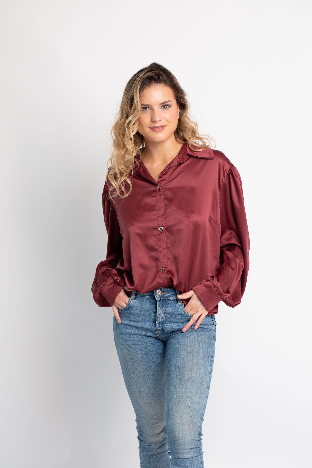Blusa Magnolia granate-0