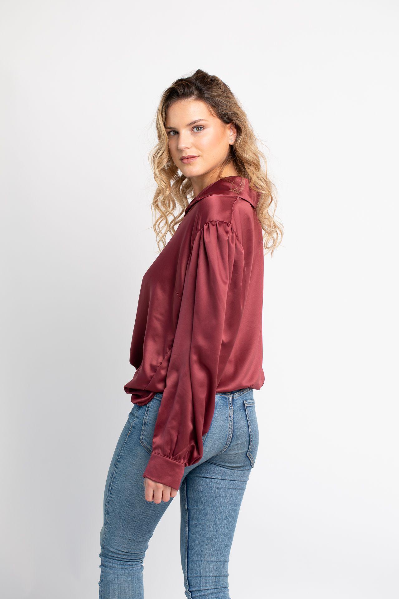 Blusa Magnolia granate-1