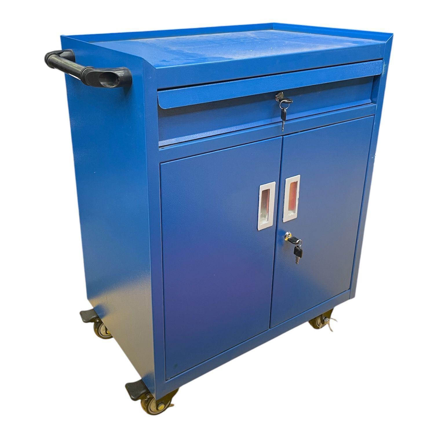 Carro Porta Herramientas 1 Cajon con ruedas azul-4