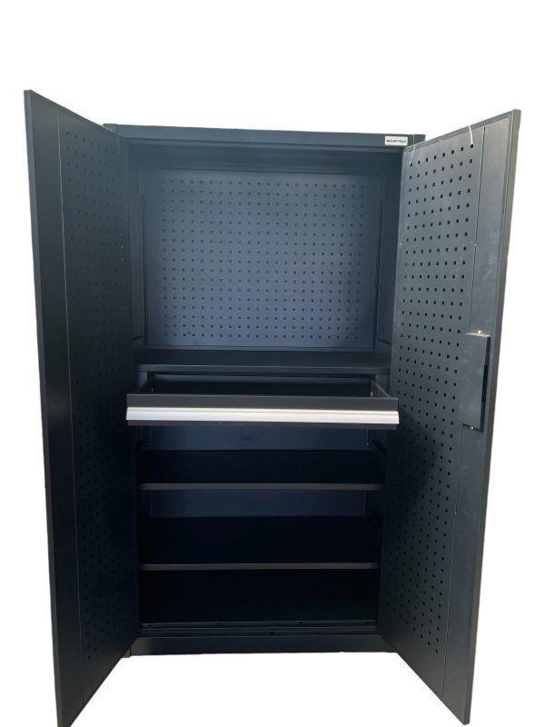 Mueble Gabinete Estante Armario para Herramientas Negro-0