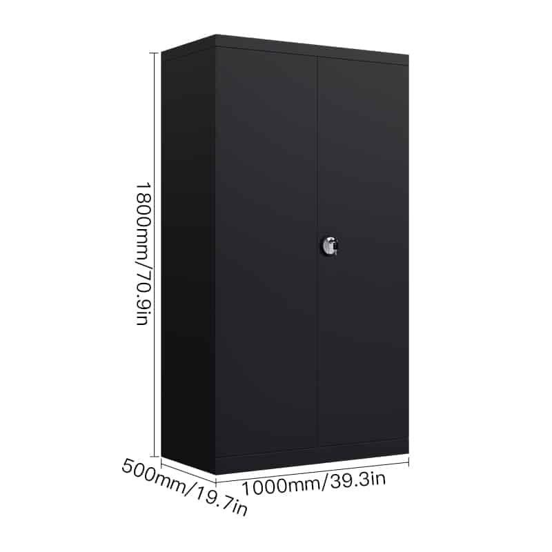 Mueble Gabinete Estante Armario para Herramientas Negro-4