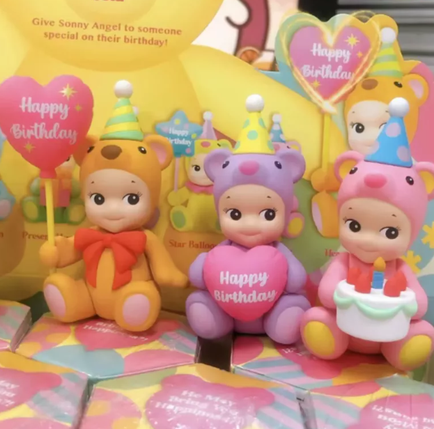 Sonny Angel Happy Birthday Bears - Muñeca Coleccionable 8 Cm-2