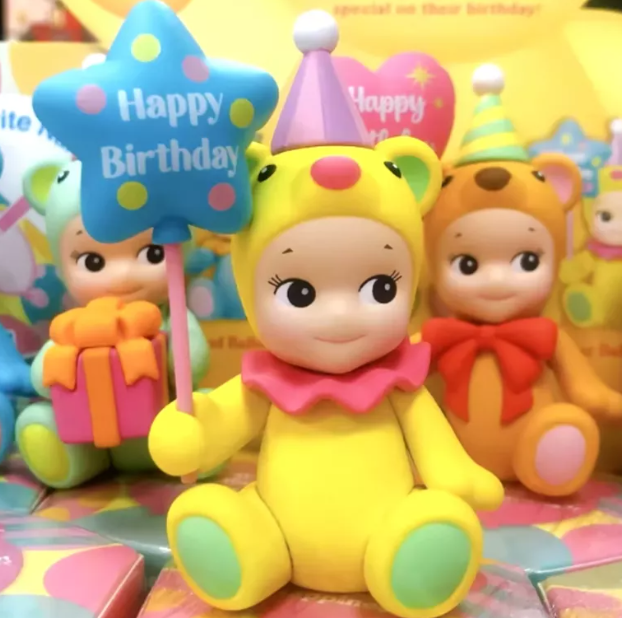 Sonny Angel Happy Birthday Bears - Muñeca Coleccionable 8 Cm-3