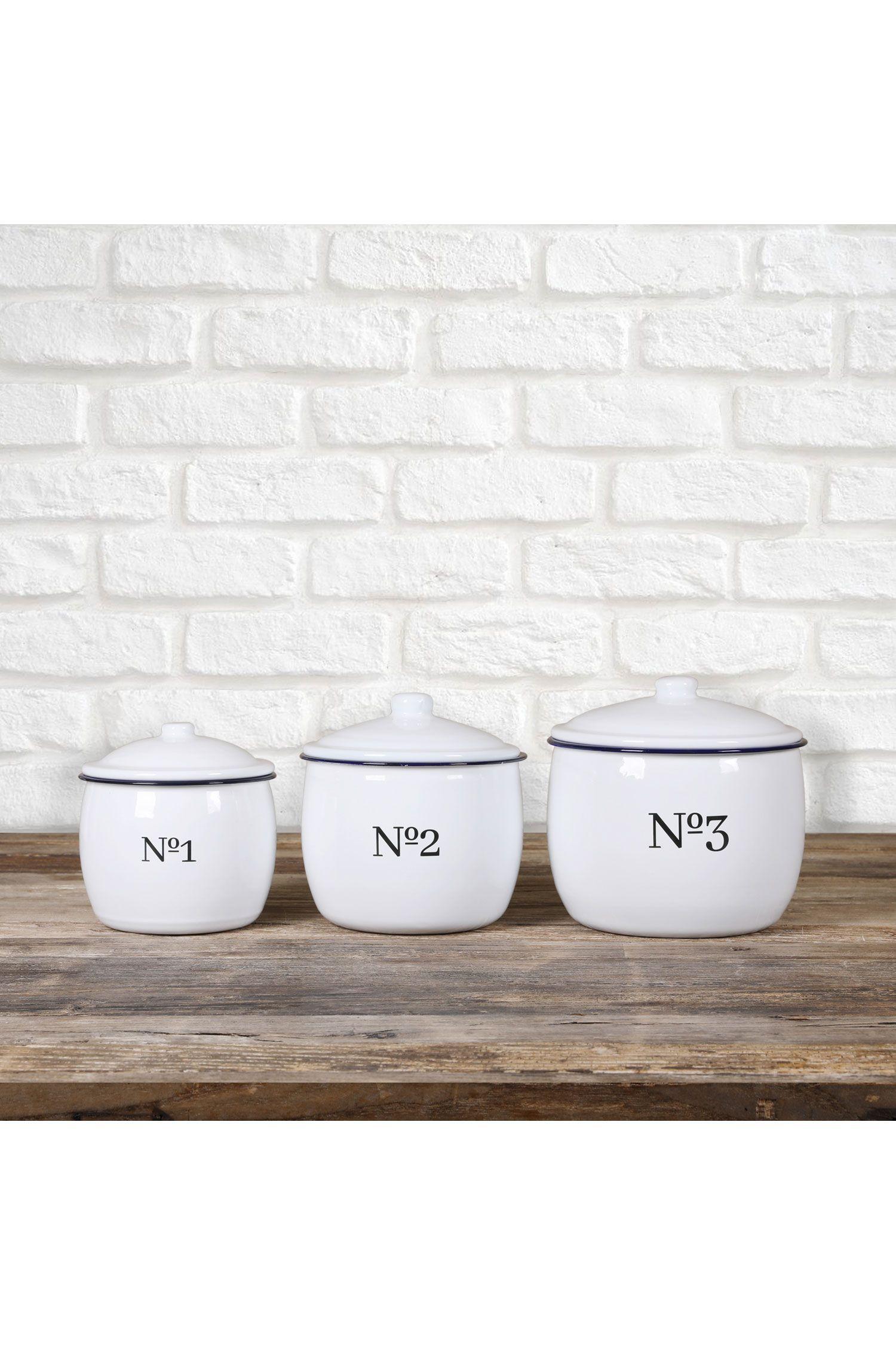 Set 3 Contenedores Numeros con Tapa Enamel -1