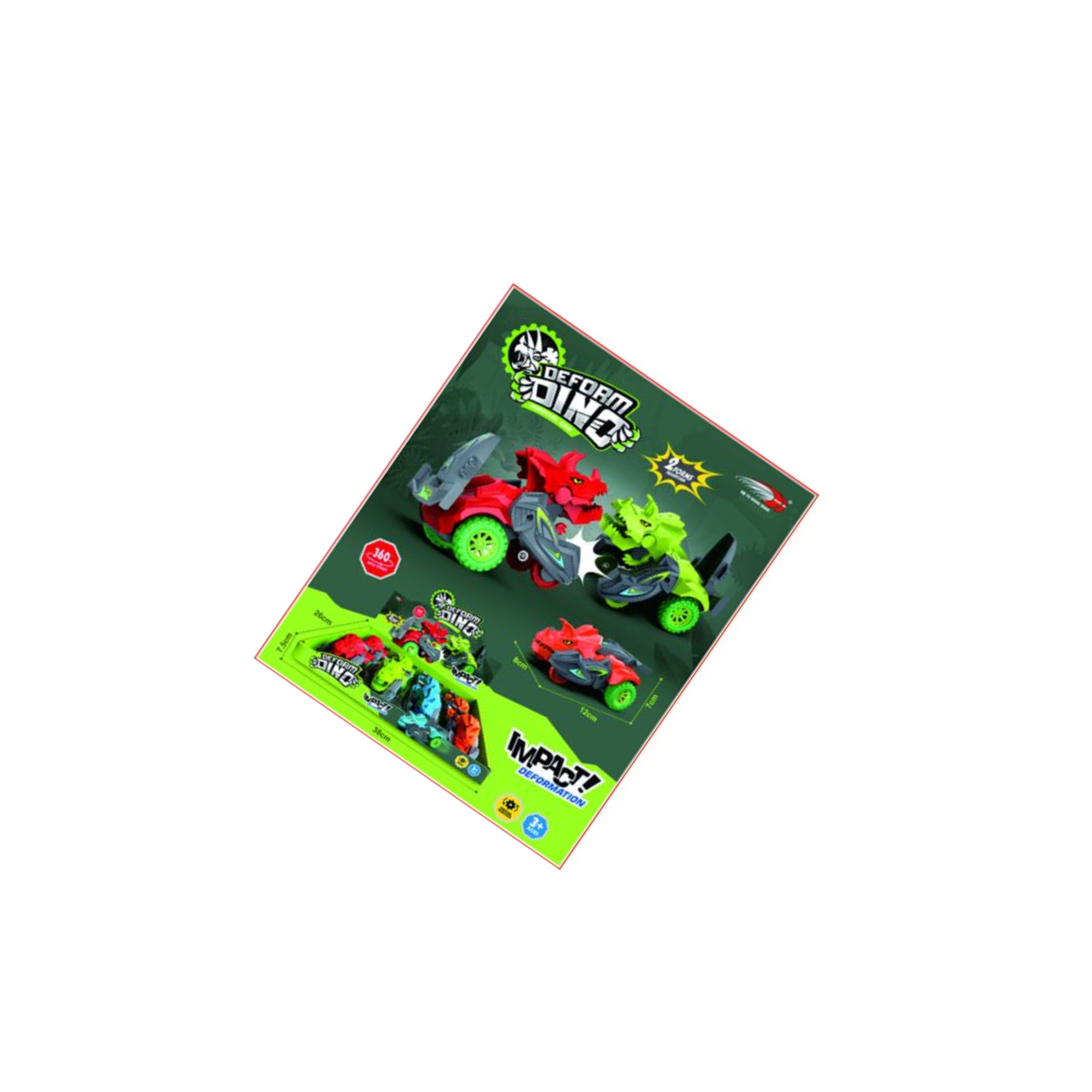 Hy002 Veh¨ªculo De Deformaci¨®n Inercial Triceratops-0