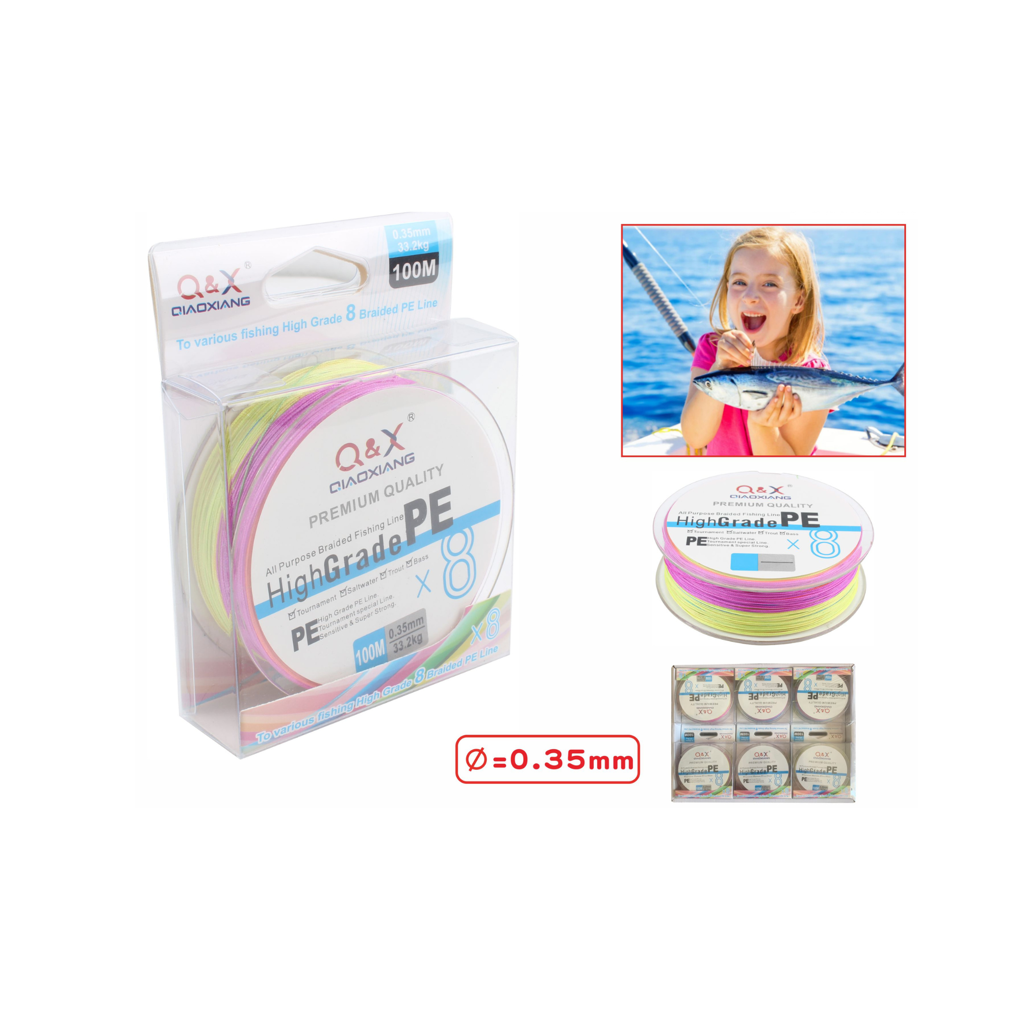 100 Metros De Dalima 8X Color 0.35Mm-1