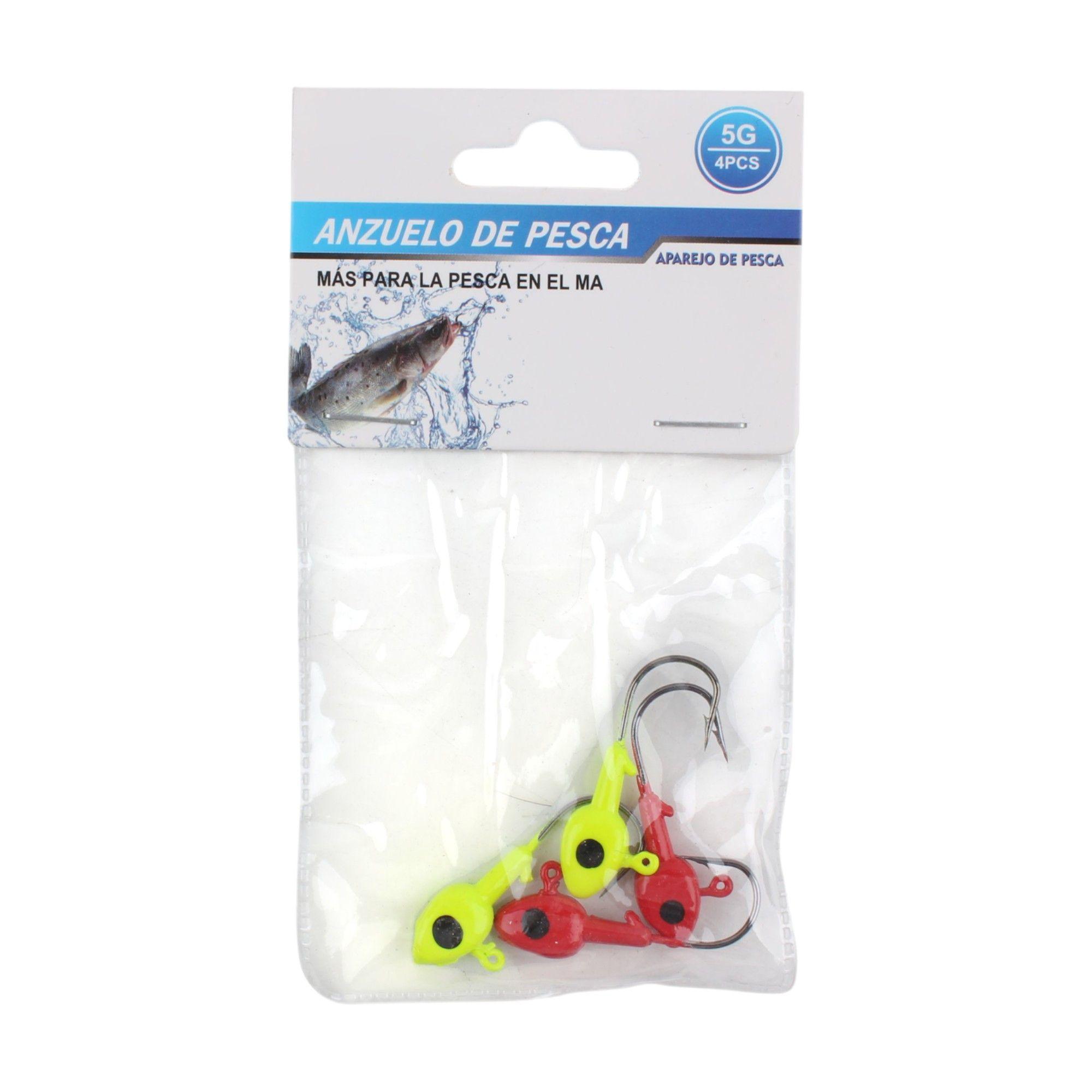 Anzuelo con plomo para cabeza triangular 5 g, 4 pcs-0