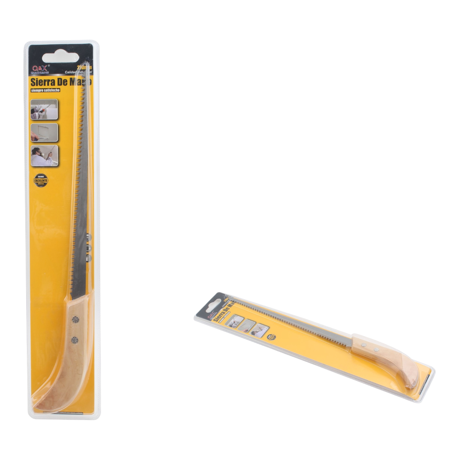 Sierra De Mano Pequeña Con Mango De Madera De 210 Mm.-3