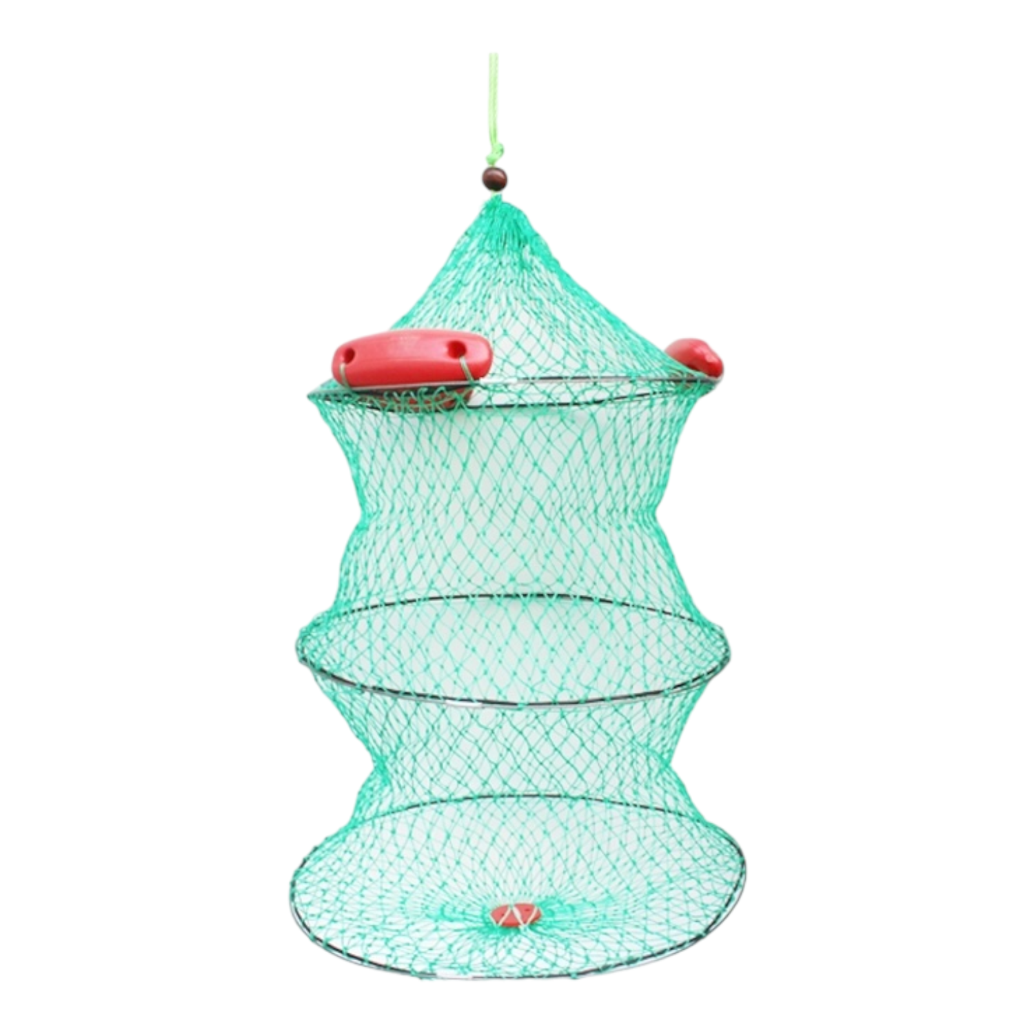 Red flotante de pesca con tres aros 50*100-0