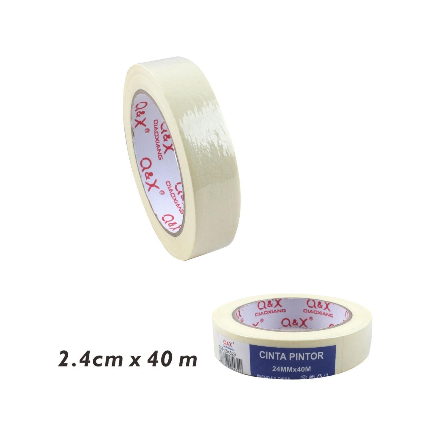 Cinta adhesiva masking tape 2.4 cm x 40 m para bricolaje y decoración-2