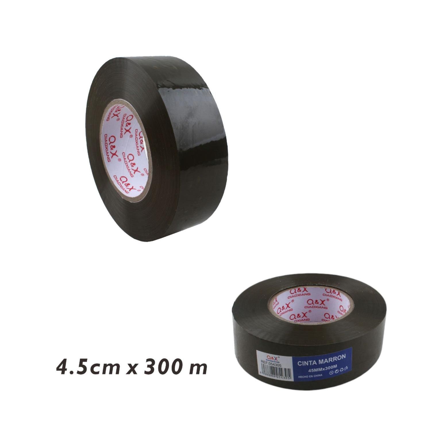 Cinta adhesiva marrón 4.5 cm x 300 m para embalajes pesados-1