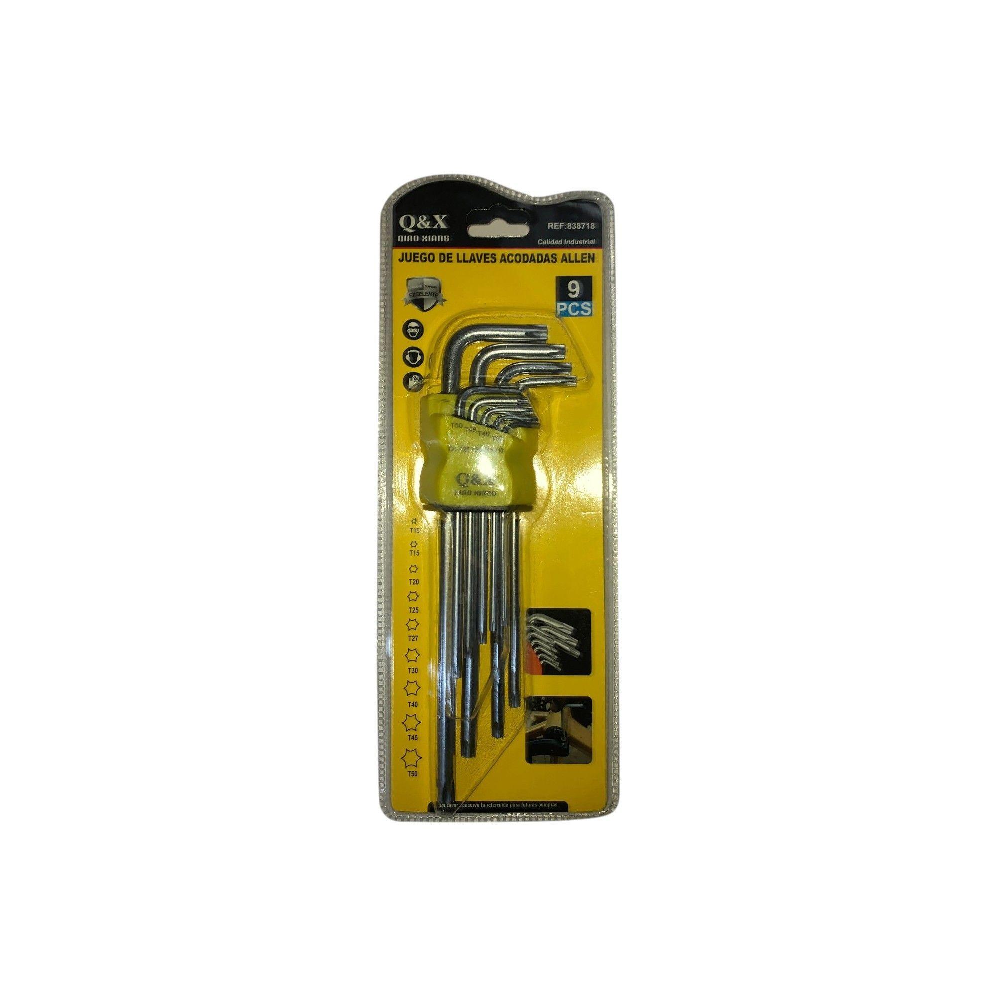 Juego de llaves acodadas Allen 9pcs-0