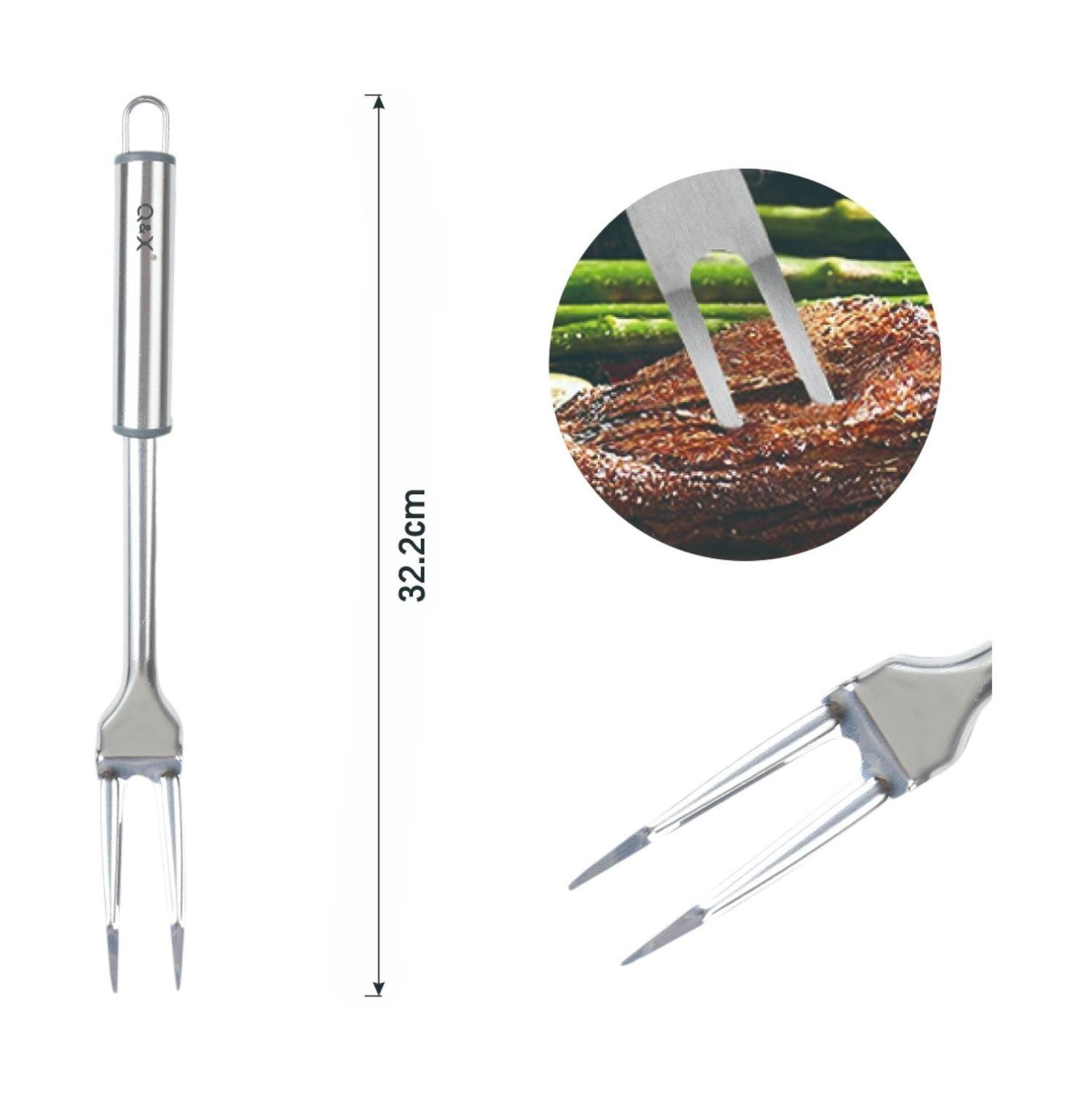 TXM29-51 Tenedor para carne con mango ovalado 32.2X3.3CM-1