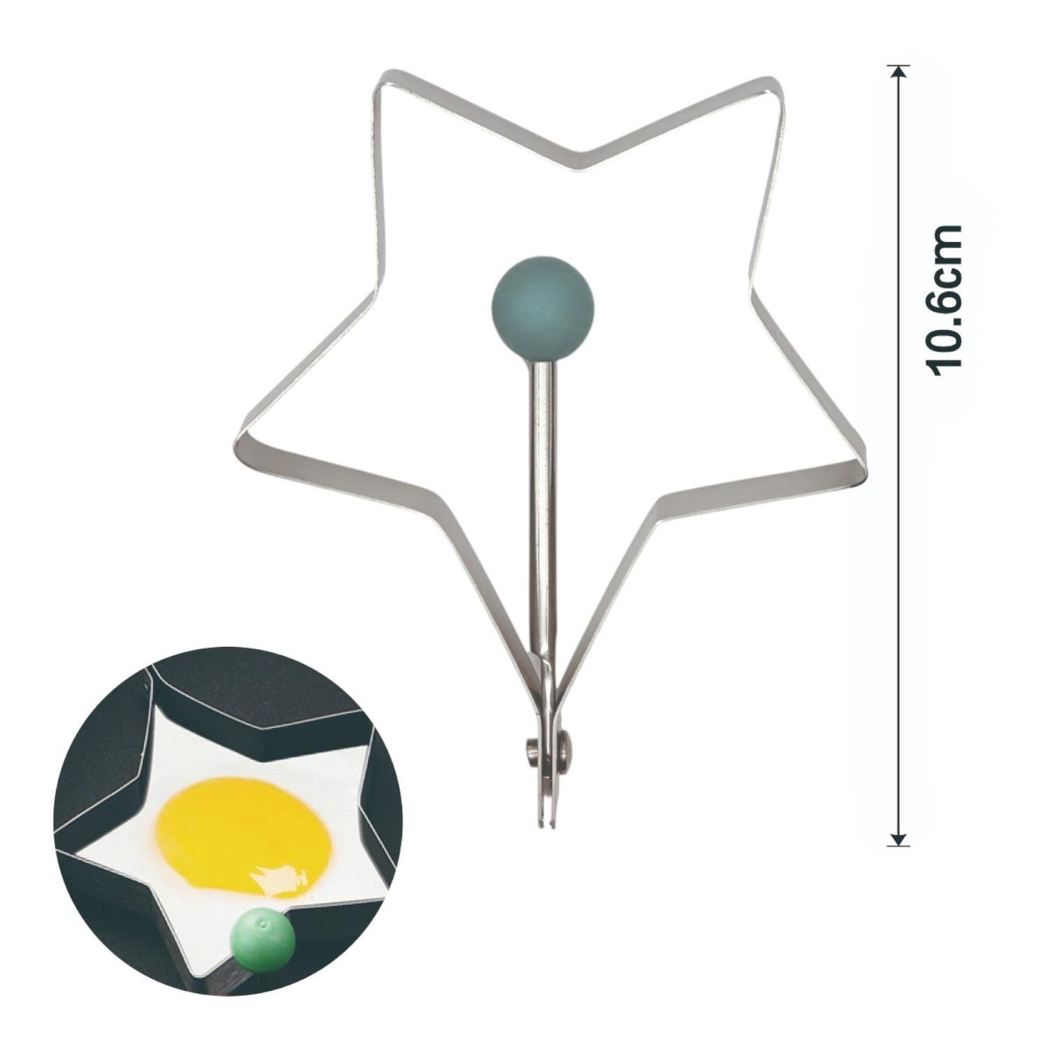 Molde para huevo frito en forma de estrella de acero inoxidable 430-2