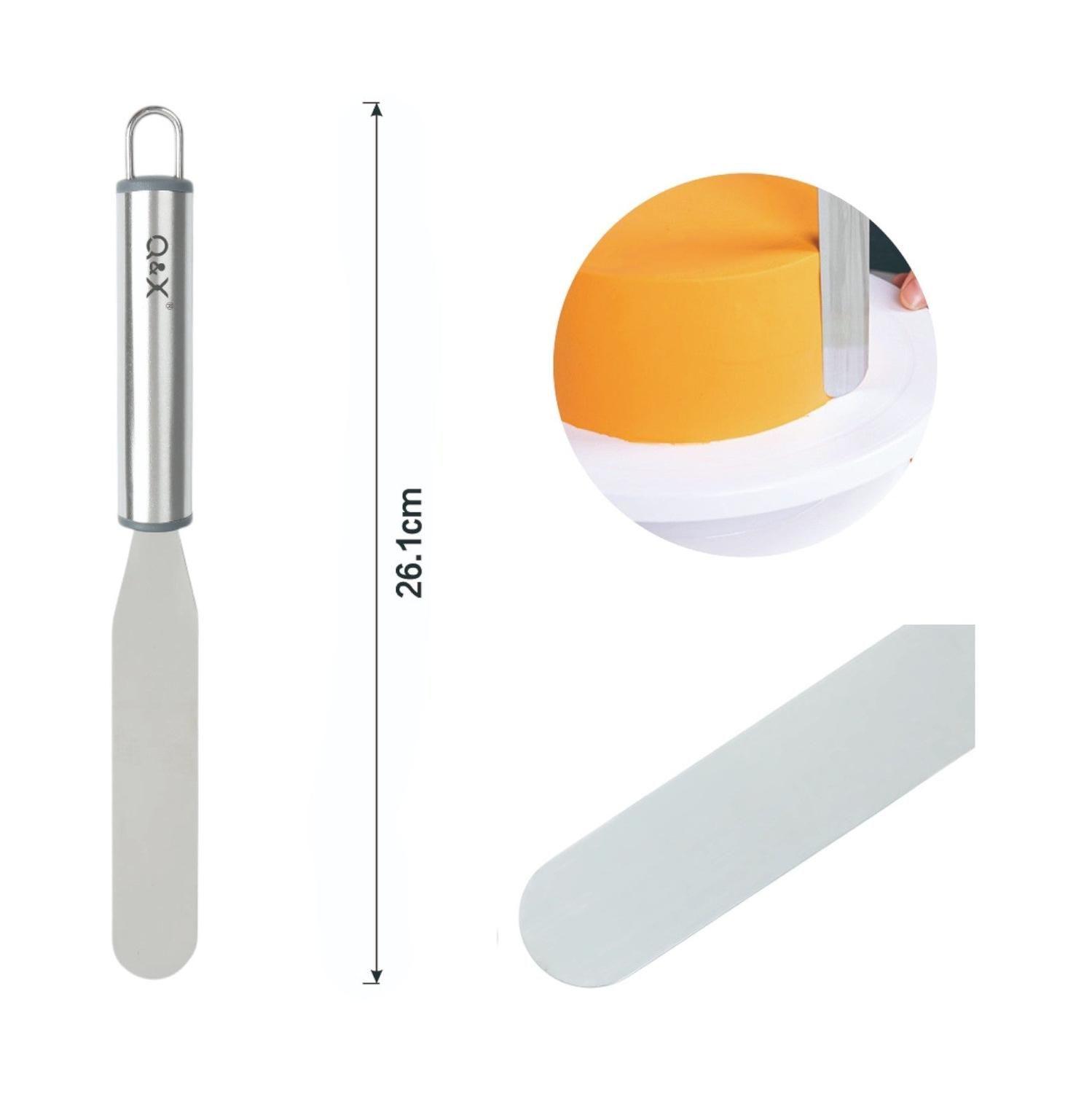 TXM29-12 Espatula pequena redonda recta con mango ovalado 26.1X2.5CM-2