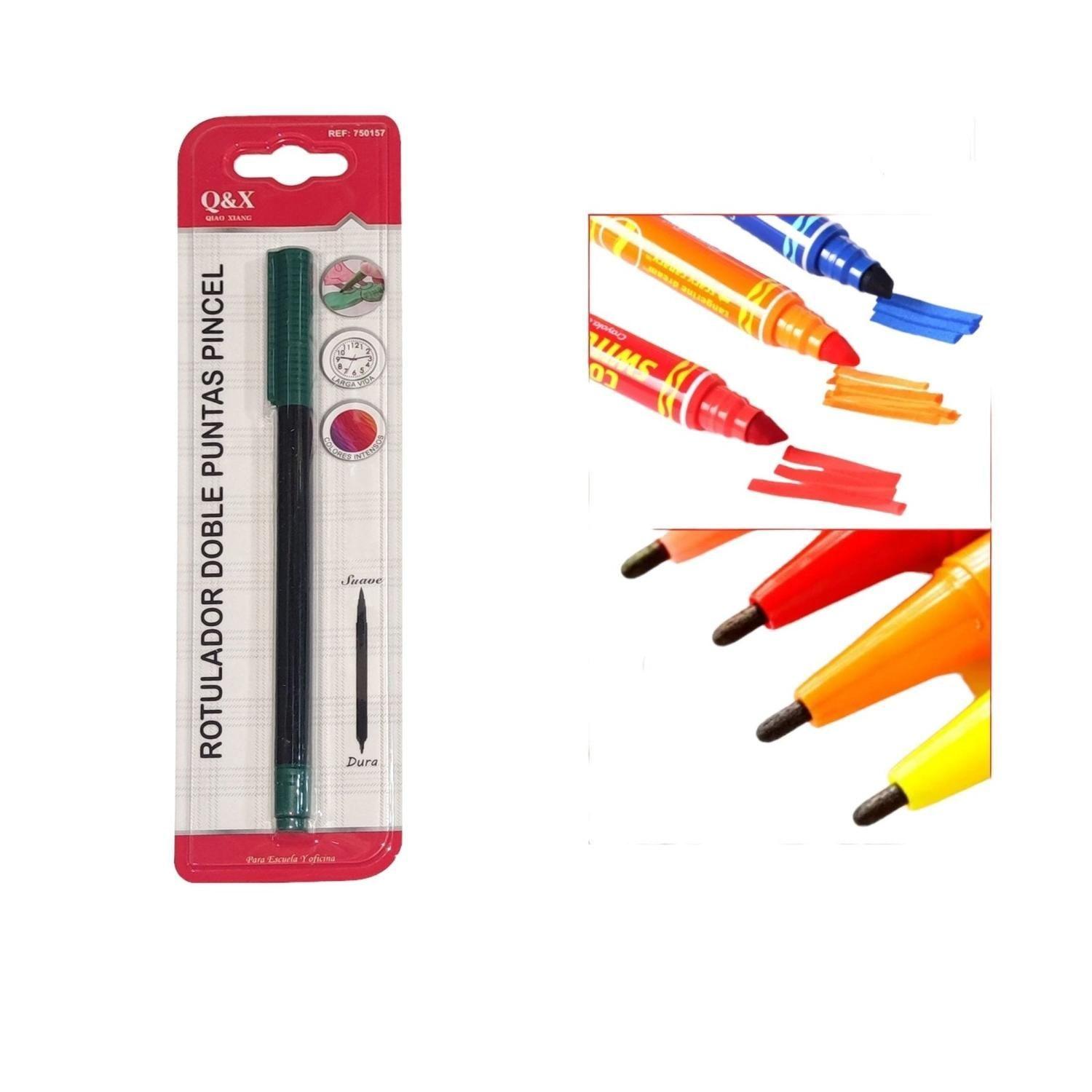 Rotulador Doble Punta Verde Bosque-1