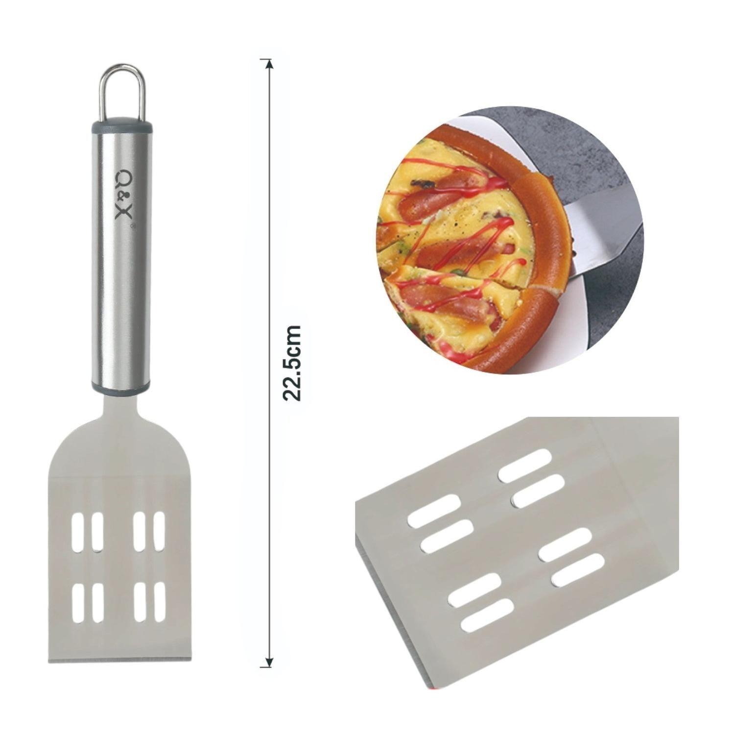 TXM29-75 Espatula con cabeza cuadrada y cuatro agujeros con mango ovalado 22.5X5.5CM-2