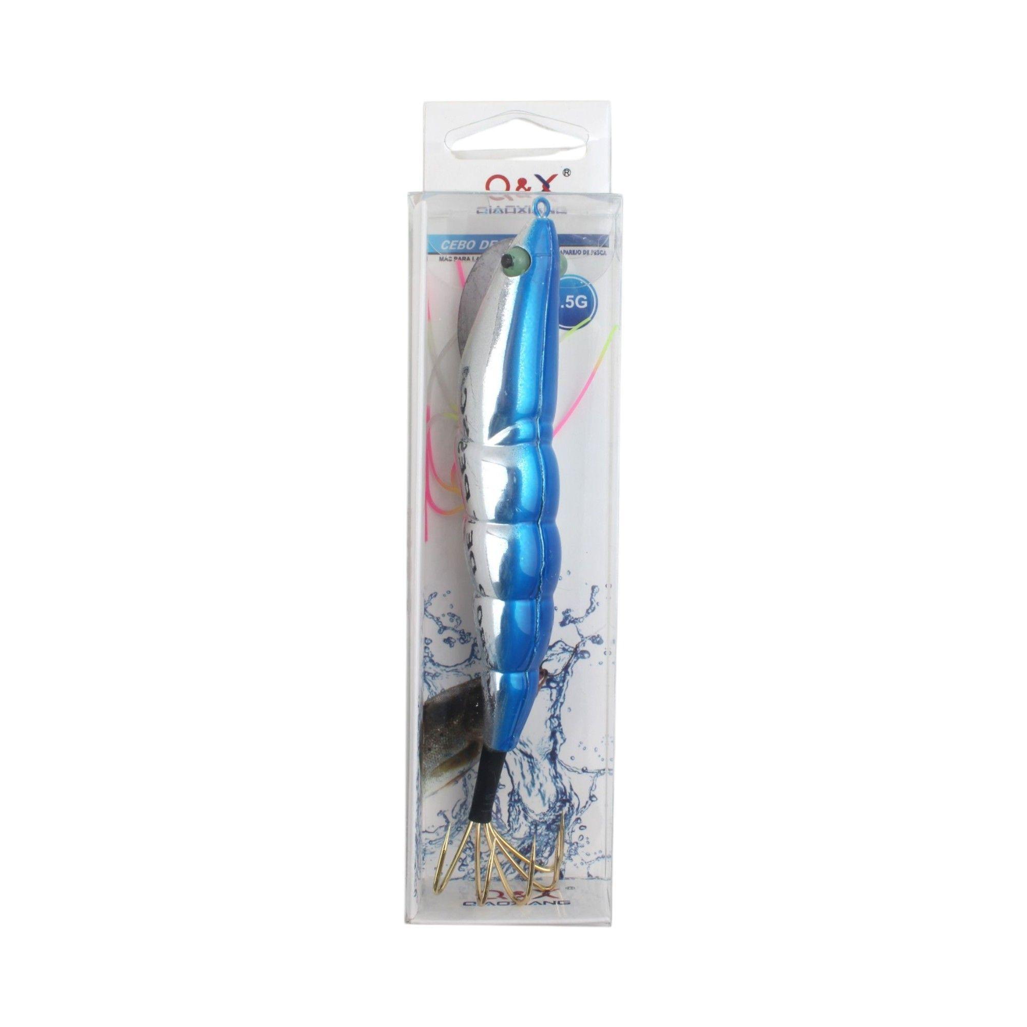 Anzuelo Camarón Galvanizado 5 Garras | Cebo Artificial Metálico para Pesca de Calamar y Pulpo-0