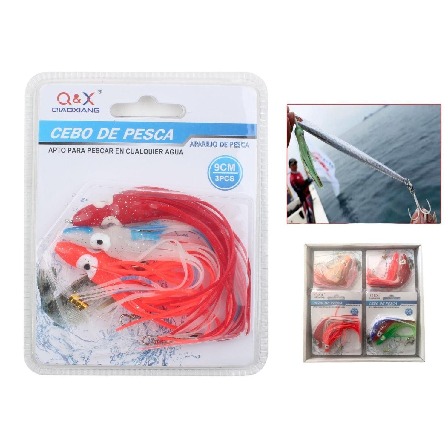 Cebo De Pesca Forma De Pulpo 3 Pcs-0