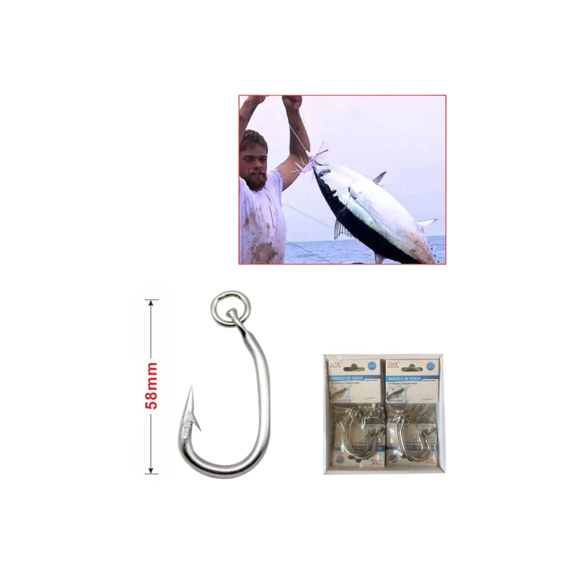 Anzuelo de Pesca en el Mar 3.4# (2 Piezas)-1