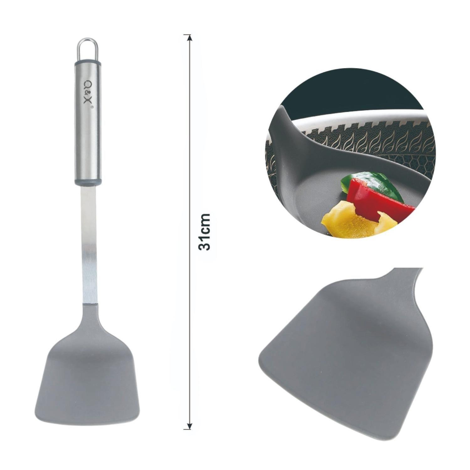 TXM29-W01 Espatula de nylon para sarten con mango ovalado 31X7.8CM-2