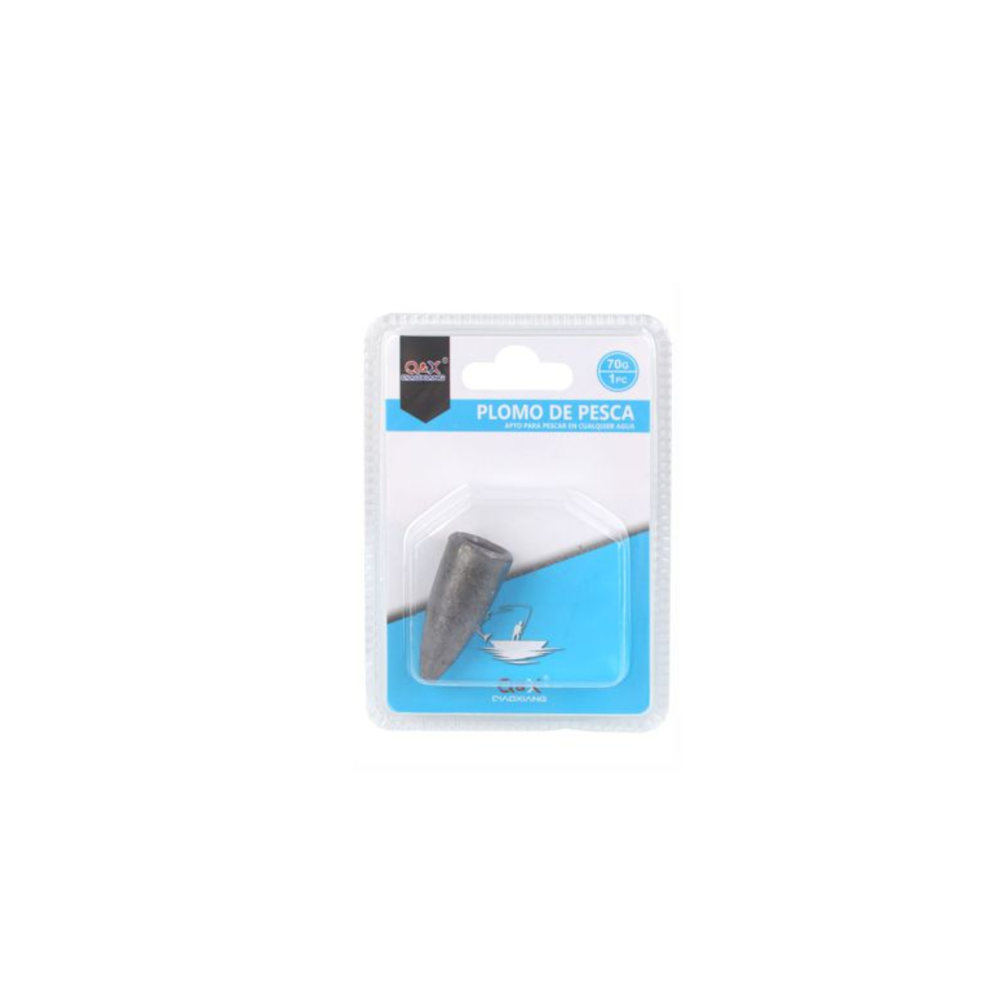 Colgante De Plomo De Bala De 70G 1 Pieza (Color De Plomo)-0