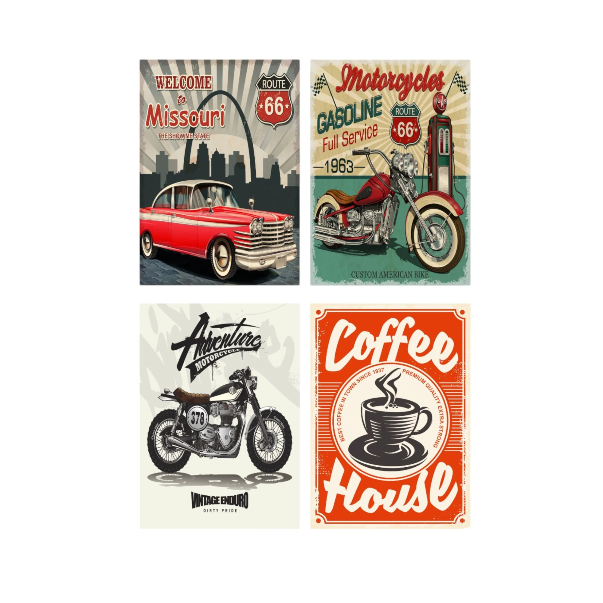 Cuadro de hojalata con diseño de ondas delicadas 20*30 cm-0