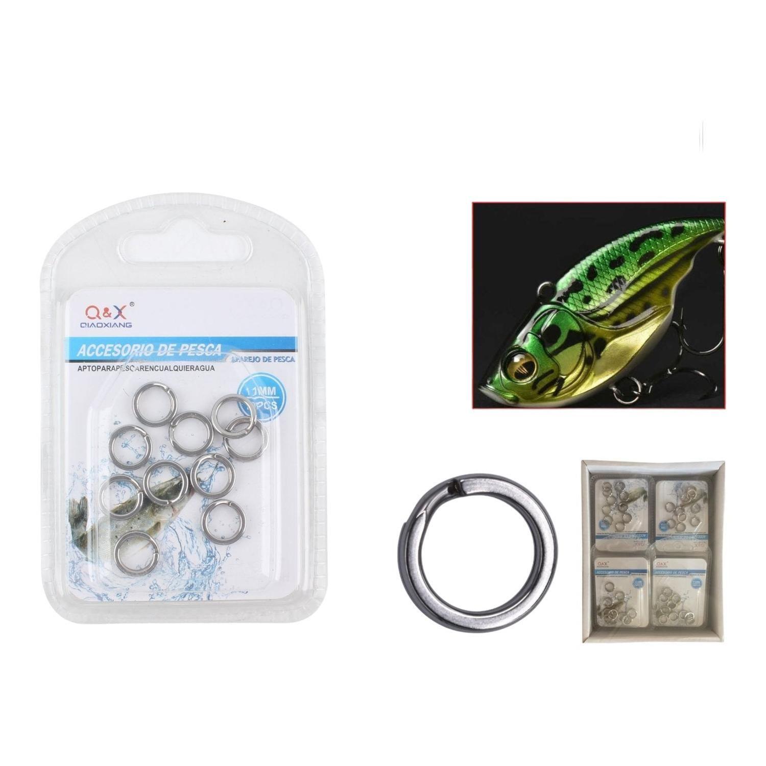 (Accesorios Para Artes De Pesca) Anilla Doble Acero Inoxidable 11Mm 10Pzs-0