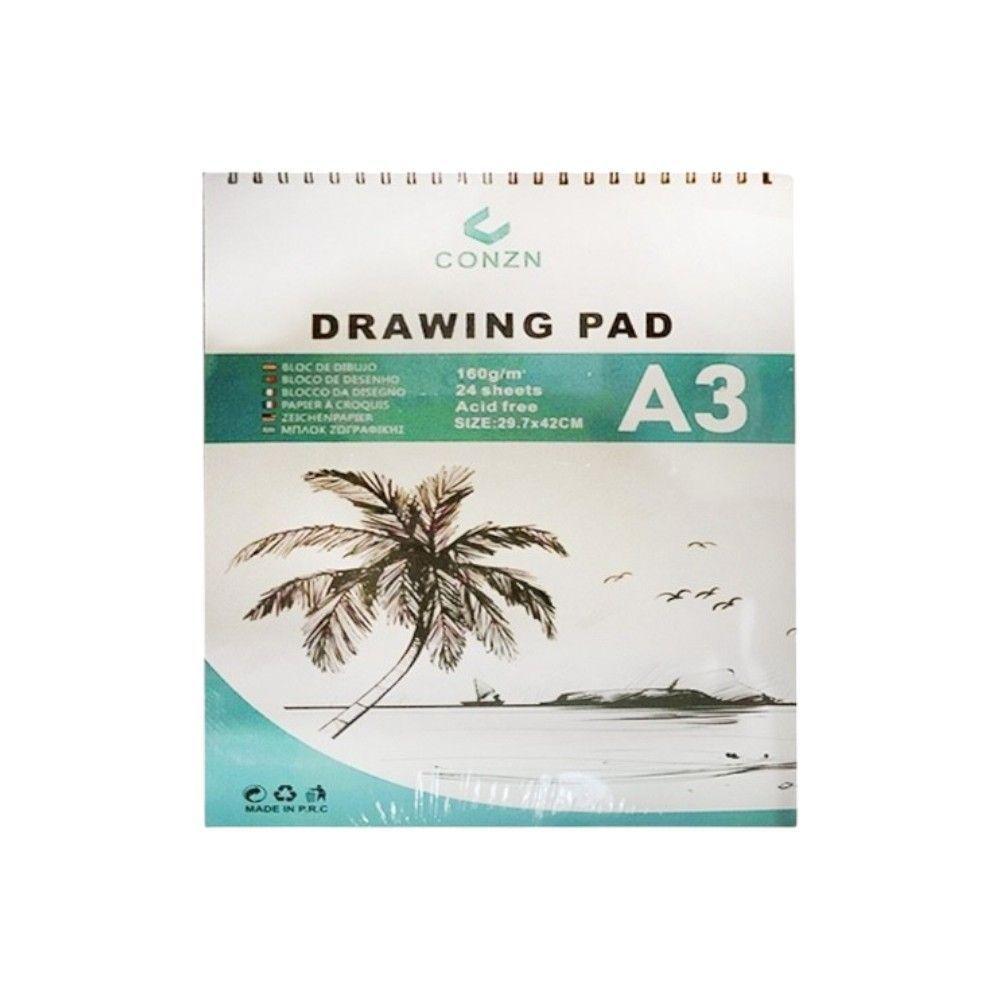 Cuaderno de Bocetos A3 29,7x42 cm – 60 Hojas 100g/m² Libre de Ácido-0