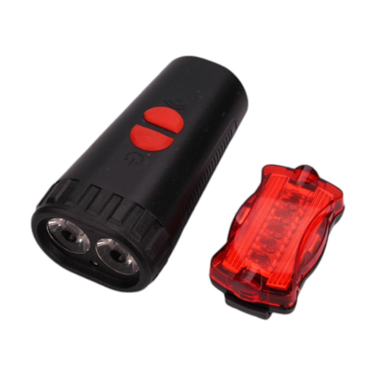 Set de luces para bicicleta con bocina-0