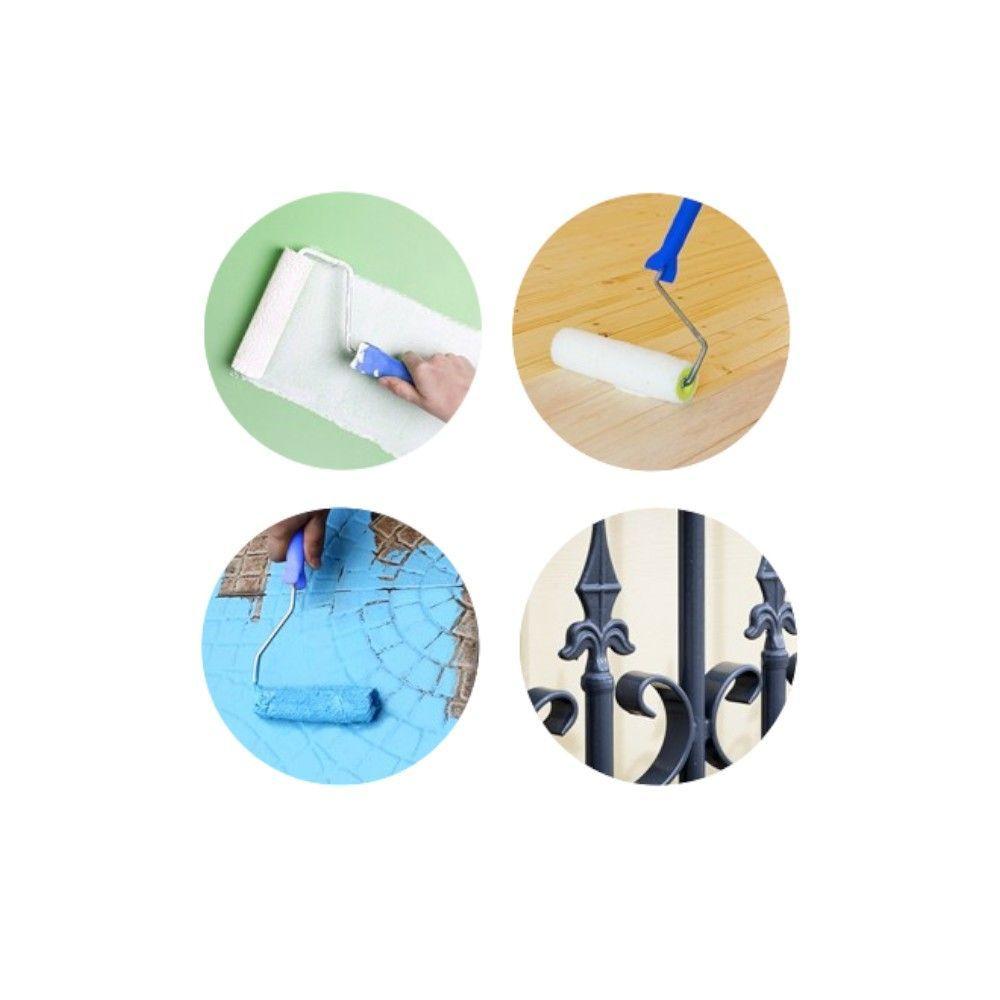 Cepillo De Rodillo De Lana De Imitación 4#-1