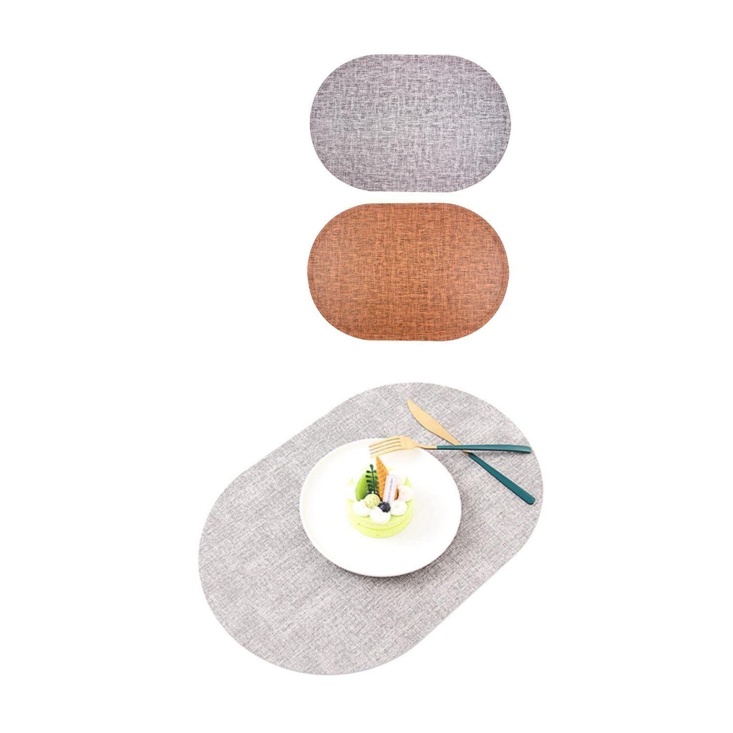 Mantel Ovalado Individual Efecto Madera 30x45 cm-1