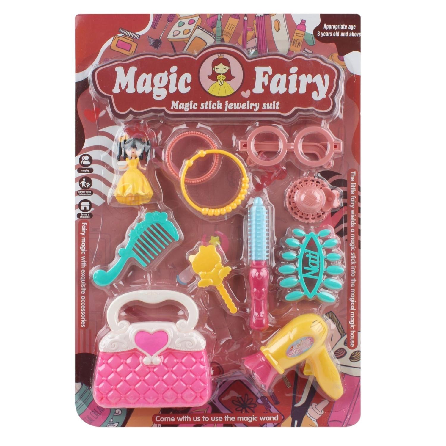 Set Juego De Mu?eca Y Accesorio De Cabello Ni?a 3+-0