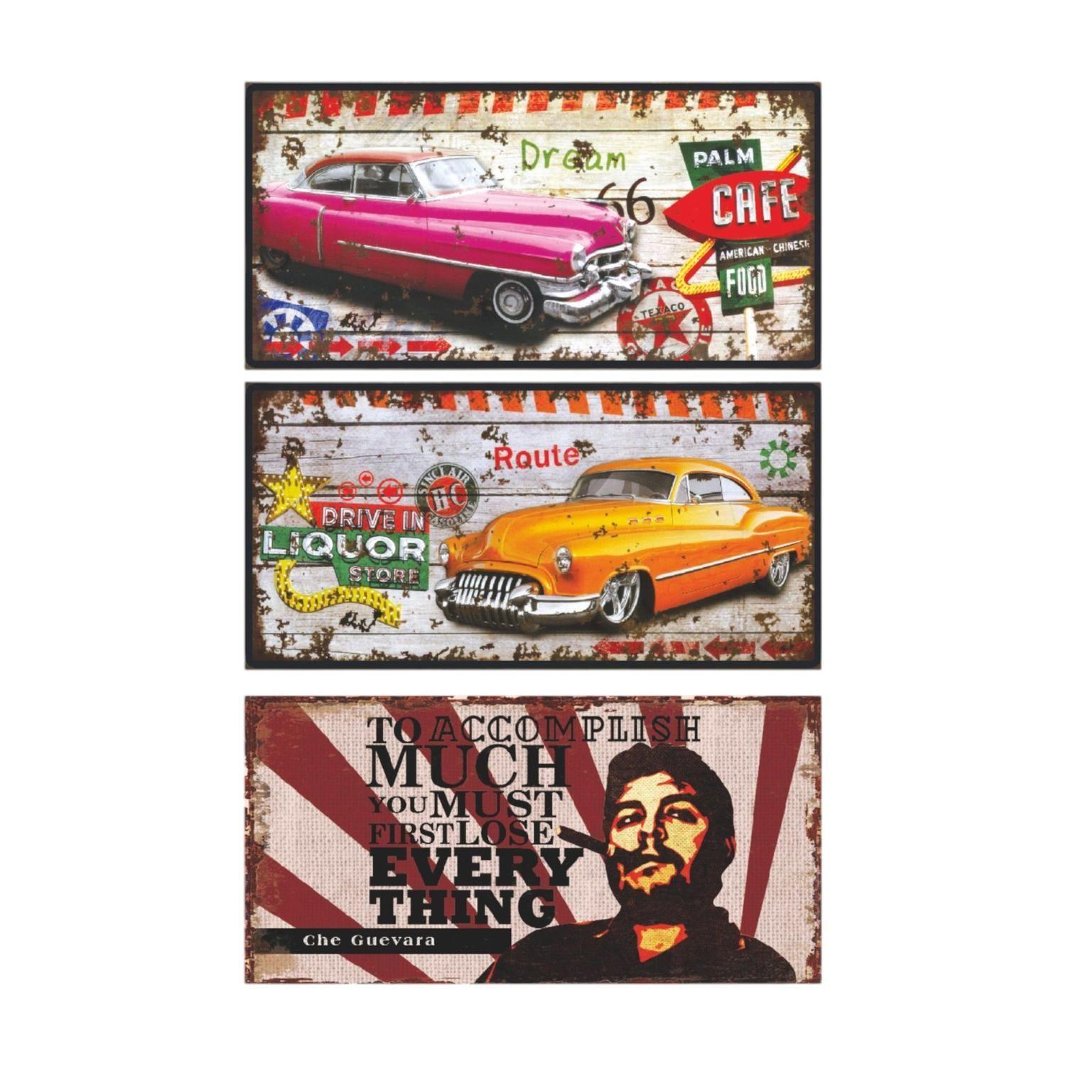 Cuadro de hojalata láser moderno 30x15 cm-1