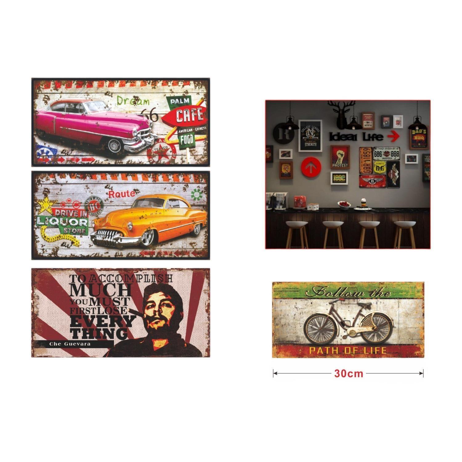 Cuadro de hojalata láser moderno 30x15 cm-2