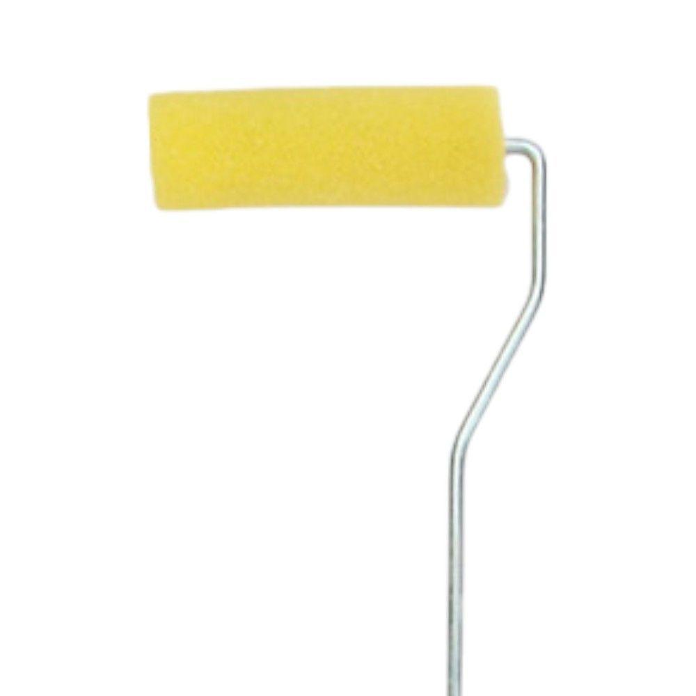 Rodillo de Esponja 4" (10 cm) con Mango Ergonómico | Ideal para Acabados Finos y Pintura Detallada-0