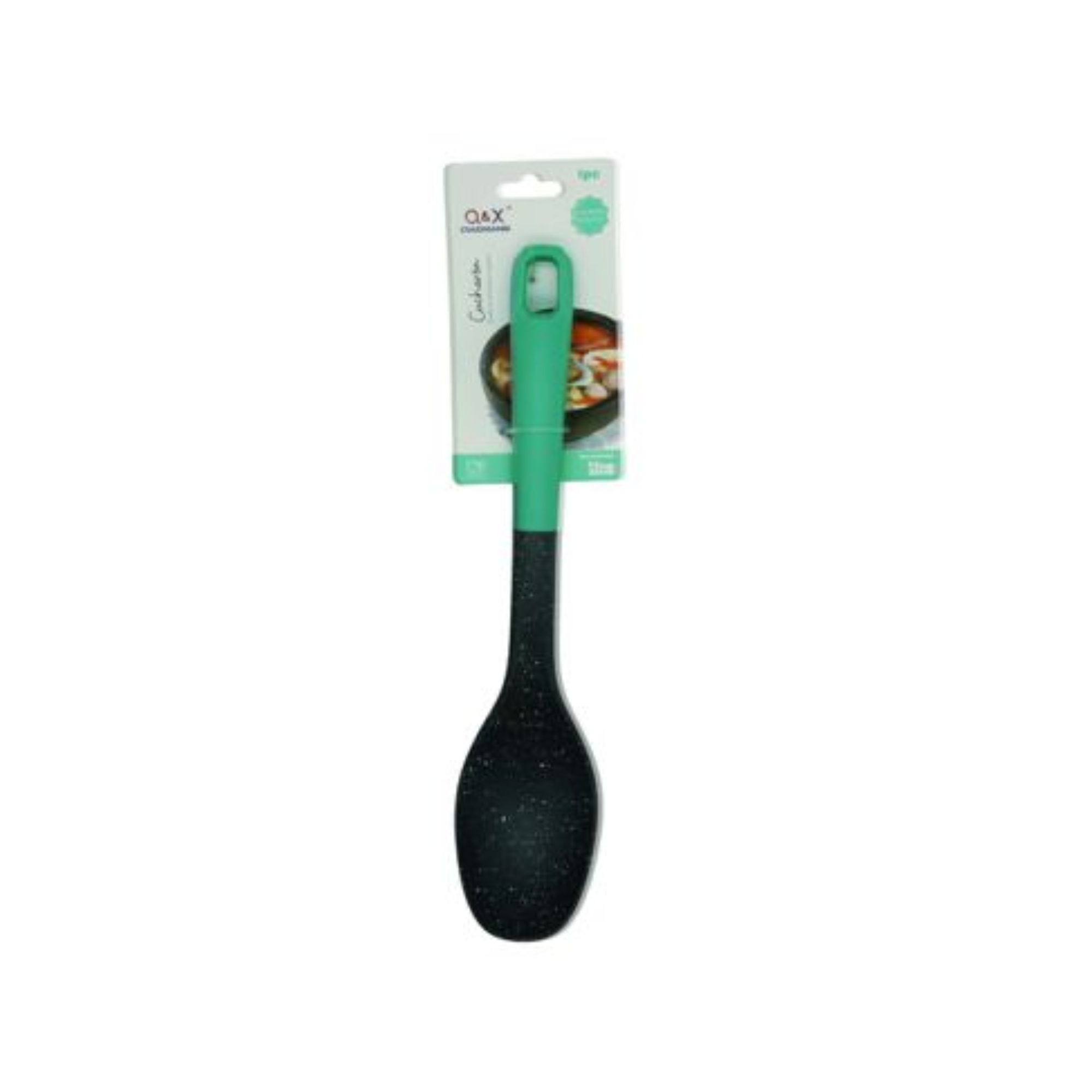 Espátula de plástico para jugos con diseño de puntos grises-0