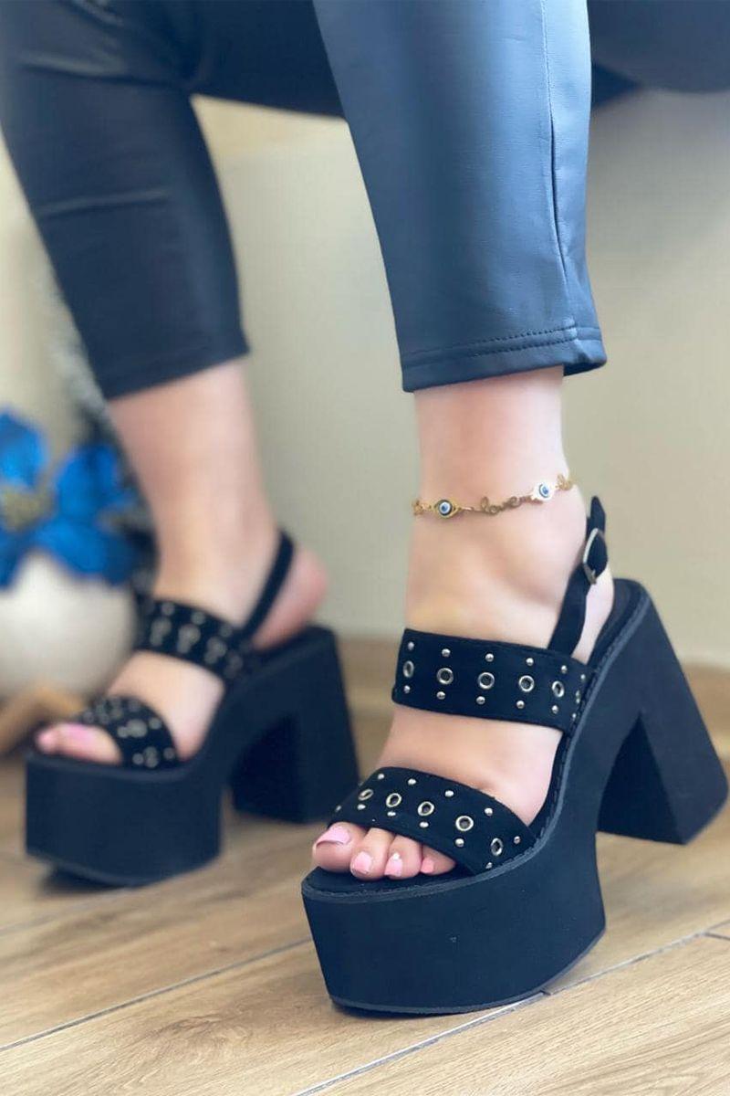 Sandalias Plataforma Alta Eco Cuero Livianas-6