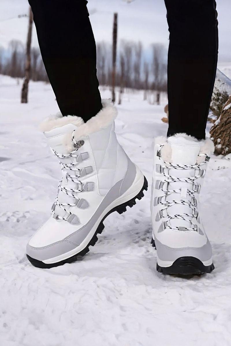 Botín Térmico Impermeable Forrado Con Chiporro Mujer - Nieve-3