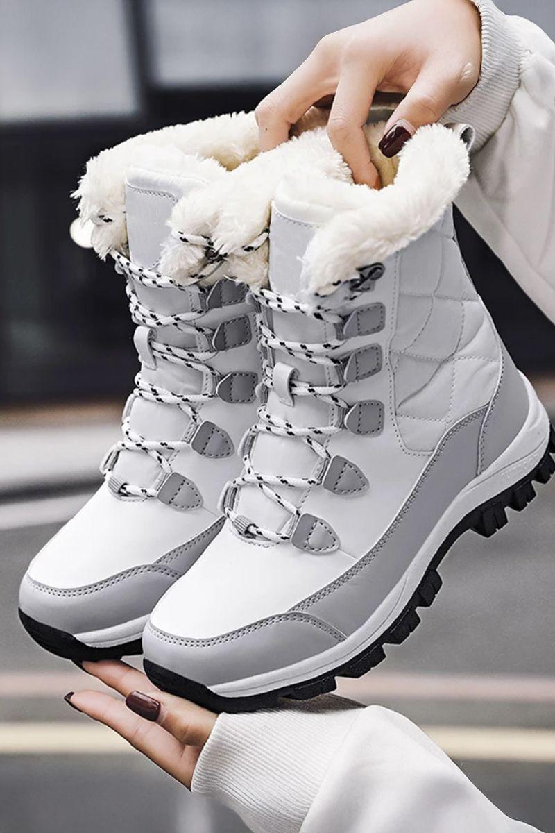 Botín Térmico Impermeable Forrado Con Chiporro Mujer - Nieve-6