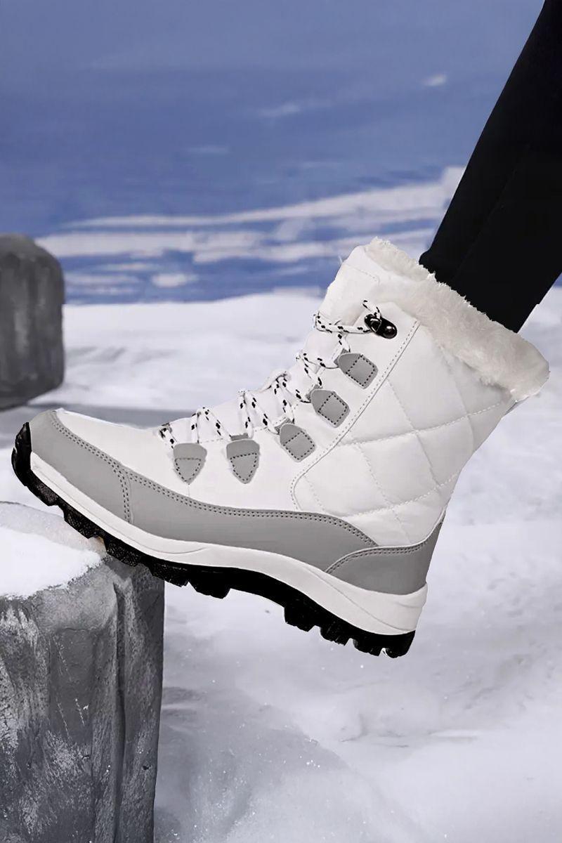 Botín Térmico Impermeable Forrado Con Chiporro Mujer - Nieve-7