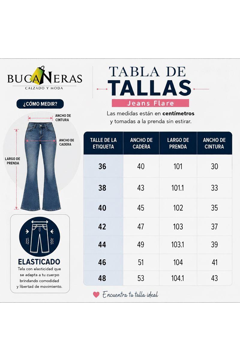Jeans Flare Push Up Pata Ancha Corte Colombiano Acampanado Levanta Cola-5