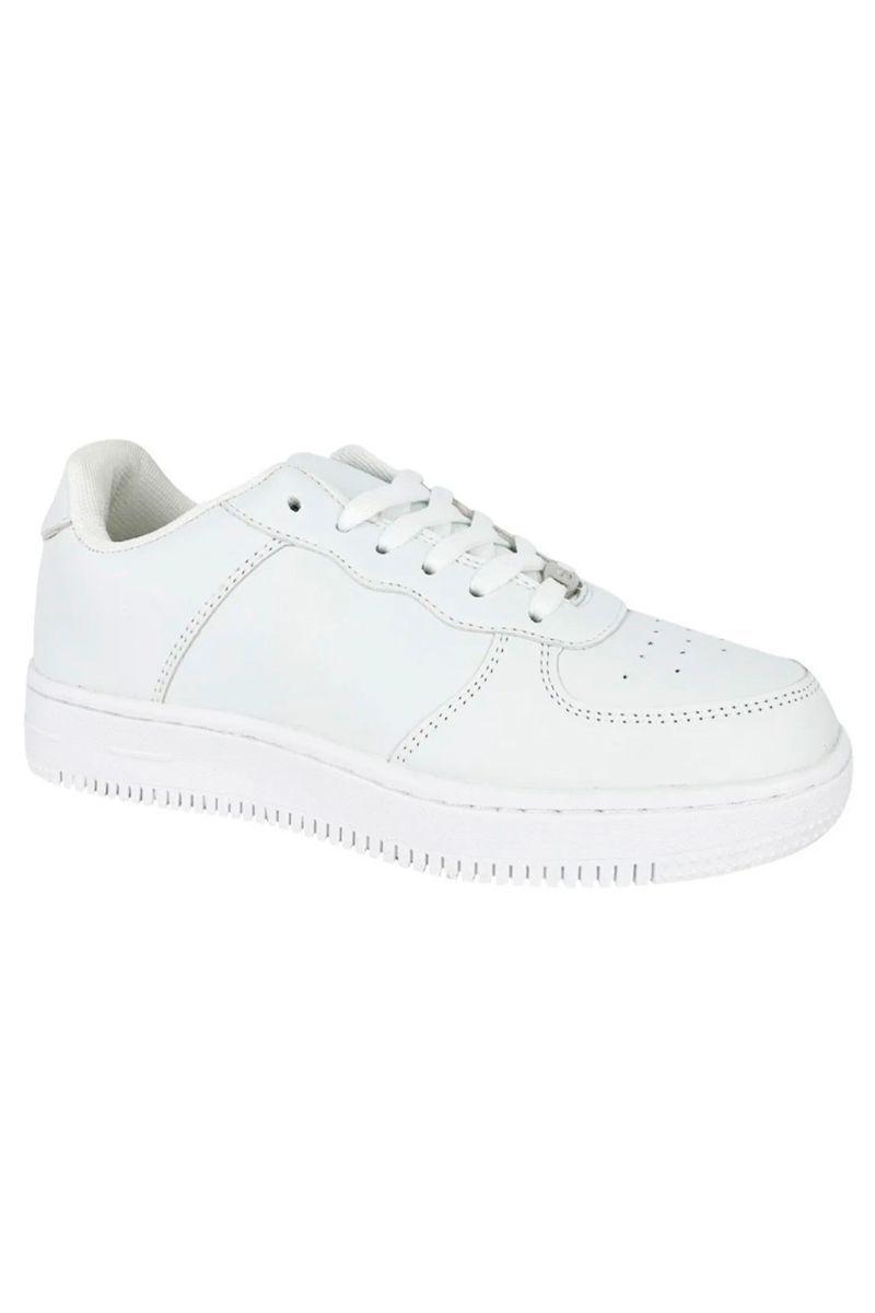 Zapatillas Deportivas Mujer Blancas Eco Cuero-2