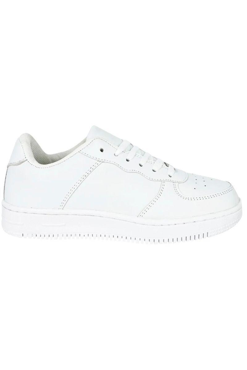 Zapatillas Deportivas Mujer Blancas Eco Cuero-0